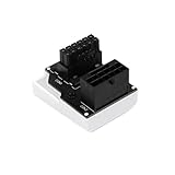 Mauedest ATX3.0 12VHPWR 12+4 16Pin PCIe5.0 450W Netzteil Kabel Adapter 180 Grad Stecker für RTX 4090 4080 4070 Einfache Installation Einfach zu bedienen Weiß RVS