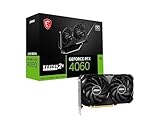 MSI GeForce RTX 4060 Ventus 2X Black 8G OC Grafikkarte -NVIDIA RTX 4060, 8 GB GDDR6 Speicher, 17 Gbps, PCIe 4.0, DLSS3